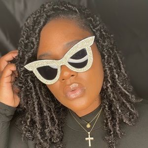 Sparkle Black Sunglasses